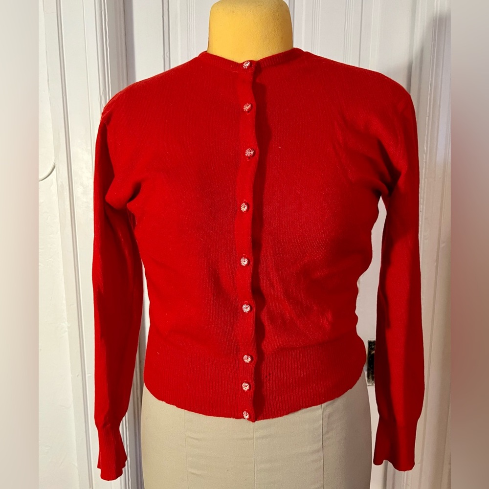 Vintage 1950s Barbara Lee Cashmere Cardigan